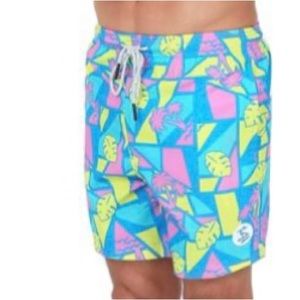 Uzzi Mens Stretch Shorts XX-Large Aqua